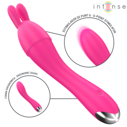 INTENSE - CHER VIBRATOR MIT 20 MUSTER UND AUSTAUSCHBAREN AUFSÄTZEN – Produktansicht 5