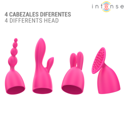 INTENSE - CHER VIBRATOR MIT 20 MUSTER UND AUSTAUSCHBAREN AUFSÄTZEN – Produktansicht 7
