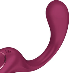 SATISFYER - G FOR GODDESS 2 RABBIT VIBRATOR FLASCHE BORDEAUX – Produktansicht 4
