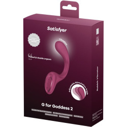 SATISFYER - G FOR GODDESS 2 RABBIT VIBRATOR FLASCHE BORDEAUX – Produktansicht 6