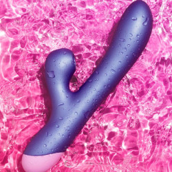 ROMP - PULSE RABBIT DUAL G-PUNKT VIBRATOR ELEKTRISCH BLAU – Produktansicht 2