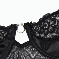 SUBBLIME - CORSET CORSET UND GÜRTEL SCHWARZ – Produktansicht 5