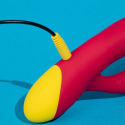 ROMP - JAZZ WIEDERAUFLADBARER HASENVIBRATOR ROT – Produktansicht 4