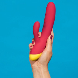 ROMP - JAZZ WIEDERAUFLADBARER HASENVIBRATOR ROT – Produktansicht 9