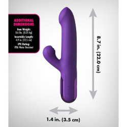 FANTASY FOR HER - SUPER SONIX THRUSTER RABBIT VIBRATOR LILA – Produktansicht 6