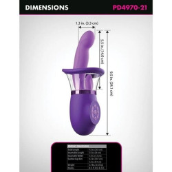 FANTASY FOR HER - ULTIMATE PLEASURE PRO PLUS HASE-VIBRATOR LILA 20,3 CM – Produktansicht 4