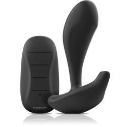 BLACK&SILVER - DWAYNE ANAL PLUG SILIKON FERNBEDIENUNG – Produktansicht 2