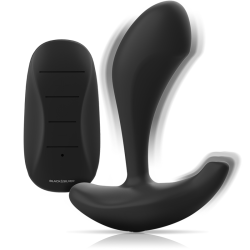 BLACK&SILVER - DWAYNE ANAL PLUG SILIKON FERNBEDIENUNG – Produktansicht 3