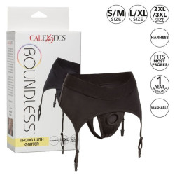 CALEXOTICS - BOUNDLESS THONG MIT GARTER L/XL – Produktansicht 2