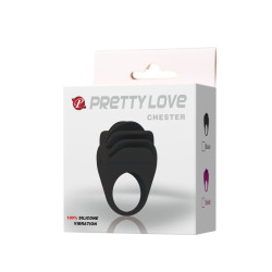 PRETTY LOVE - CHESTER SCHWARZER VIBRATORRING – Produktansicht 9