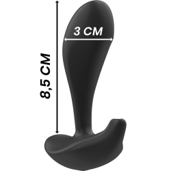 BLACK&SILVER - DWAYNE ANAL PLUG SILIKON FERNBEDIENUNG – Produktansicht 5