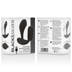 BLACK&SILVER - DWAYNE ANAL PLUG SILIKON FERNBEDIENUNG – Produktansicht 6