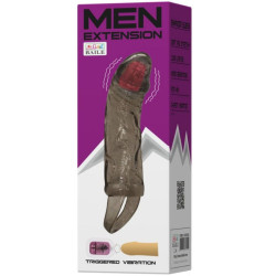 BAILE - PENISVERLNGERUNGSHÜLLE MIT VIBRATION UND GURT FÜR HODEN 13.5 CM – Produktansicht 2