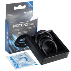 JOYDIVISION POTENZDUO - PLUS 3 SCHWARZE RINGE SATZ - S, M, L – Produktansicht 2