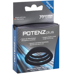 JOYDIVISION POTENZDUO - PLUS 3 SCHWARZE RINGE SATZ - S, M, L – Produktansicht 3