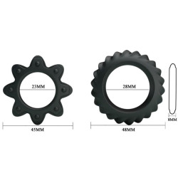BAILE - KIT 2 RING BLÜHENDE SILIKONRINGE – Produktansicht 5