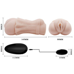 CRAZY BULL - WATER SKIN VAGINA MASTURBADOR MIT VIBRIERENDER BULLET 2 – Produktansicht 6