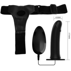 PRETTY LOVE - VITO STRAP-ON MIT HOHLDILDO UND VIBRATION 17.3 CM – Produktansicht 5