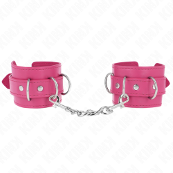KINK - 3 D-RING HANDGELENKFESSELN VERSTELLBAR ROSA 17,5-25 CM X 6 CM – Produktansicht 2