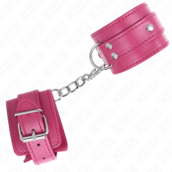 KINK - 3 D-RING HANDGELENKFESSELN VERSTELLBAR ROSA 17,5-25 CM X 6 CM – Produktansicht 3