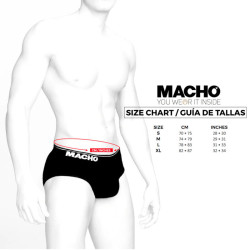 MACHO - MS24R KURZE UNTERHOSE DUNKELROT XL – Produktansicht 4