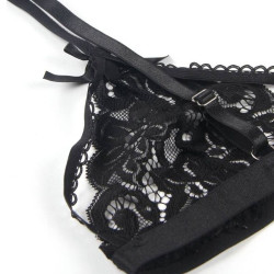 SUBBLIME - SET DREITEILIGES SET BH+ STRUMPFGÜRTEL + STRING – Produktansicht 3
