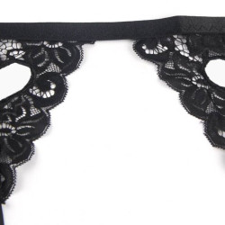 SUBBLIME - SET DREITEILIGES SET BH+ STRUMPFGÜRTEL + STRING – Produktansicht 4