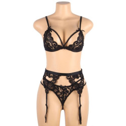 SUBBLIME - SET DREITEILIGES SET BH+ STRUMPFGÜRTEL + STRING – Produktansicht 10