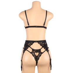 SUBBLIME - SET DREITEILIGES SET BH+ STRUMPFGÜRTEL + STRING – Produktansicht 11