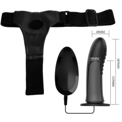 PRETTY LOVE - MYRON STRAP-ON MIT VIBRATION UND HOHLDILDO – Produktansicht 8