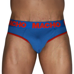 MACHO - MCH005 CLASSIC SLIP BLAU + ROT – Produktansicht 2