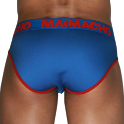 MACHO - MCH005 CLASSIC SLIP BLAU + ROT – Produktansicht 3