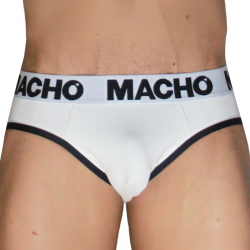 MACHO - MCH006 CLASSIC SLIP WEISS + SCHWARZ S – Produktansicht 2