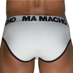 MACHO - MCH006 CLASSIC SLIP WEISS + SCHWARZ S – Produktansicht 3
