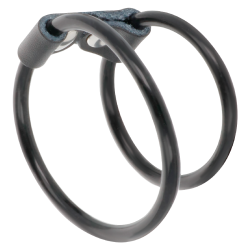 DARKNESS - DOPPELTER FLEXIBLER PENISRING – Produktansicht 2