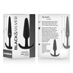 BLACK&SILVER - HANSEL SILIKON-ANALSPLUG MIT KLEINEM GRIFF – Produktansicht 5