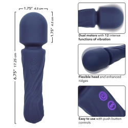 CALEXOTICS - CHARISMA ALLURE MASSAGER DOPPELMOTOR 12 FUNKTIONEN 17,25 CM X 4,5 CM LILA – Produktansicht 6