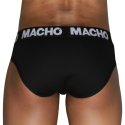 MACHO - MCH007 CLASSIC SLIP SCHWARZ + SCHWARZ – Produktansicht 3