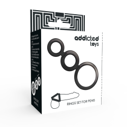 ADDICTED TOYS - RINGSET FÜR PENIS - GERUCHERT – Produktansicht 4