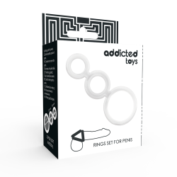 ADDICTED TOYS - RINGSET FÜR PENIS TRANSPARENT – Produktansicht 4