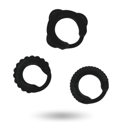 ADDICTED TOYS - C-RING-SET SCHWARZ – Produktansicht 2