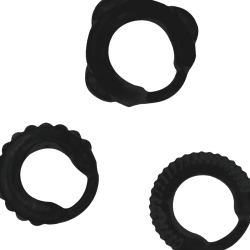ADDICTED TOYS - C-RING-SET SCHWARZ – Produktansicht 3