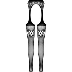 PASSION - S026 SCHWARZE STRUMPFSTRUMPFHOSE, EINE GRÖSSE – Produktansicht 6