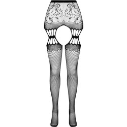 PASSION - S027 SCHWARZE STRUMPFSTRUMPFHOSE, EINE GRÖSSE – Produktansicht 5