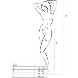 PASSION - S027 SCHWARZE STRUMPFSTRUMPFHOSE, EINE GRÖSSE – Produktansicht 7