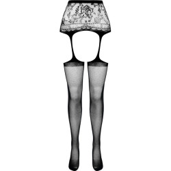 PASSION - S028 SCHWARZE STRUMPFSTRUMPFHOSE, EINE GRÖSSE – Produktansicht 5