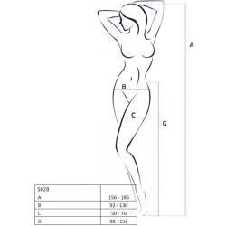 PASSION - S028 SCHWARZE STRUMPFSTRUMPFHOSE, EINE GRÖSSE – Produktansicht 7