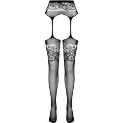 PASSION - S029 SCHWARZE STRUMPFSTRUMPFHOSE, EINE GRÖSSE – Produktansicht 5