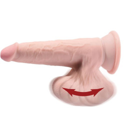 KING COCK - PLUS 3D DILDO SWINGING BALLS 15.2 CM HELLE HAUT – Produktansicht 4