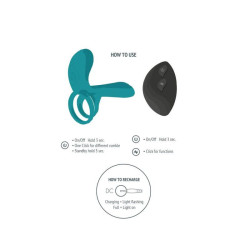 XOCOON - VIBRATORRING FÜR PAARE GRÜN – Produktansicht 4